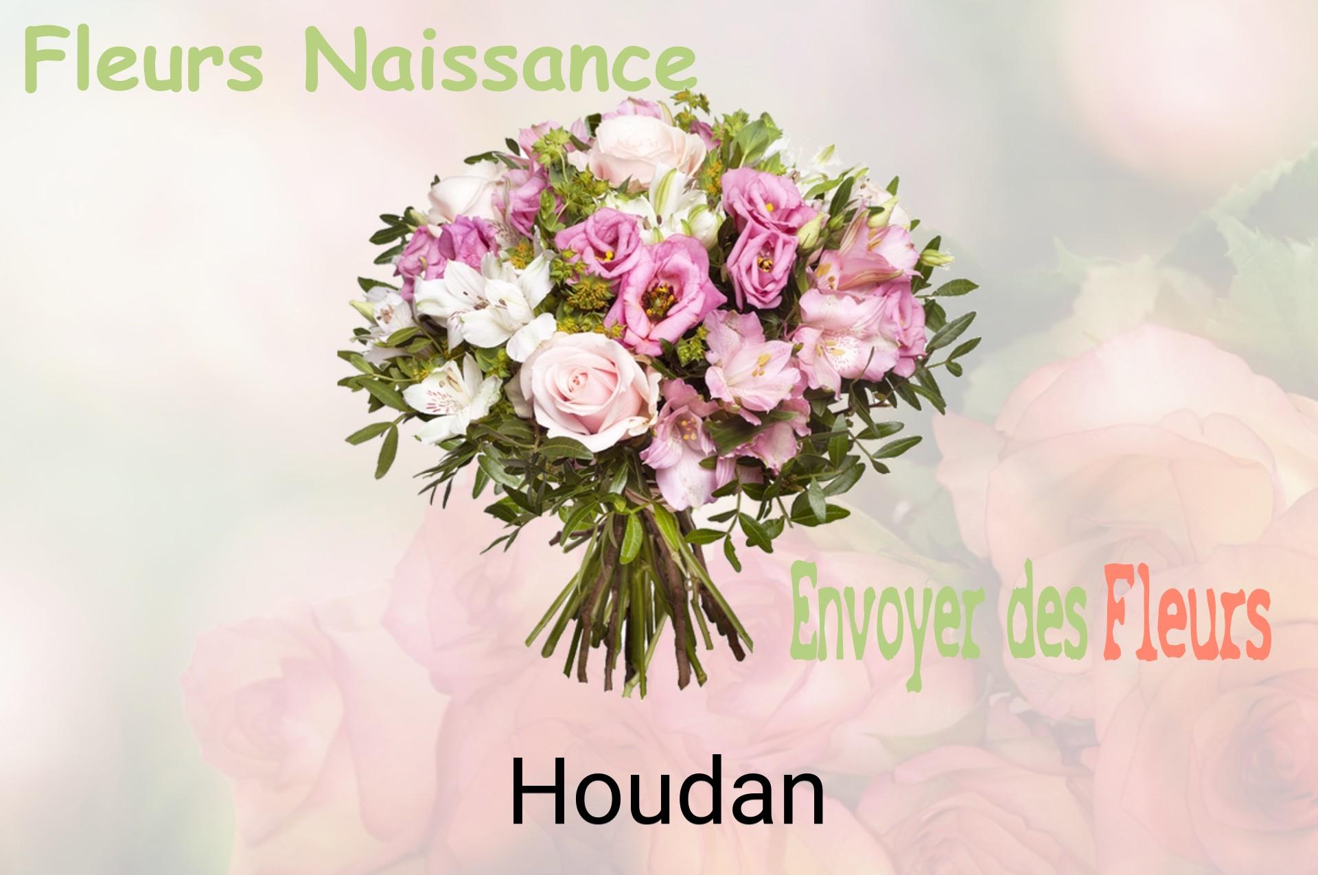 Bouquet de fleurs de naissance livré à Houdan
